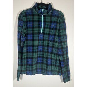 CHUBBIES blackwatch plaid preppy 1/4 zip fleece pullover S gorpcore cabincore